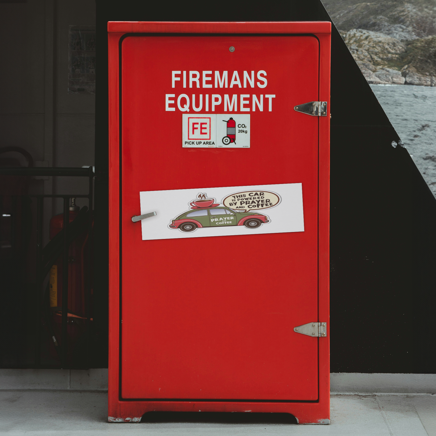 Car Powered by Prayer and Coffee - Image 2